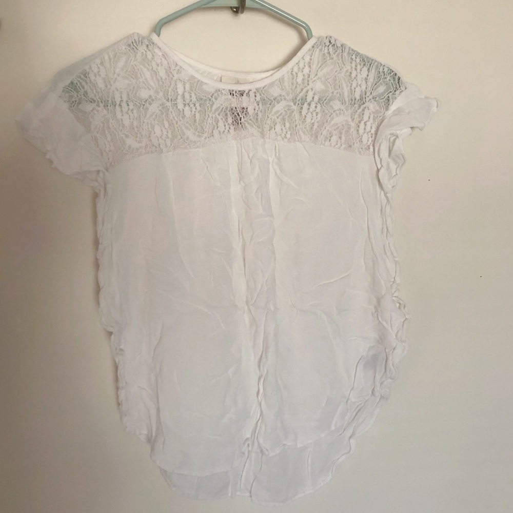 Knox Rose White Floral Lace Blouse